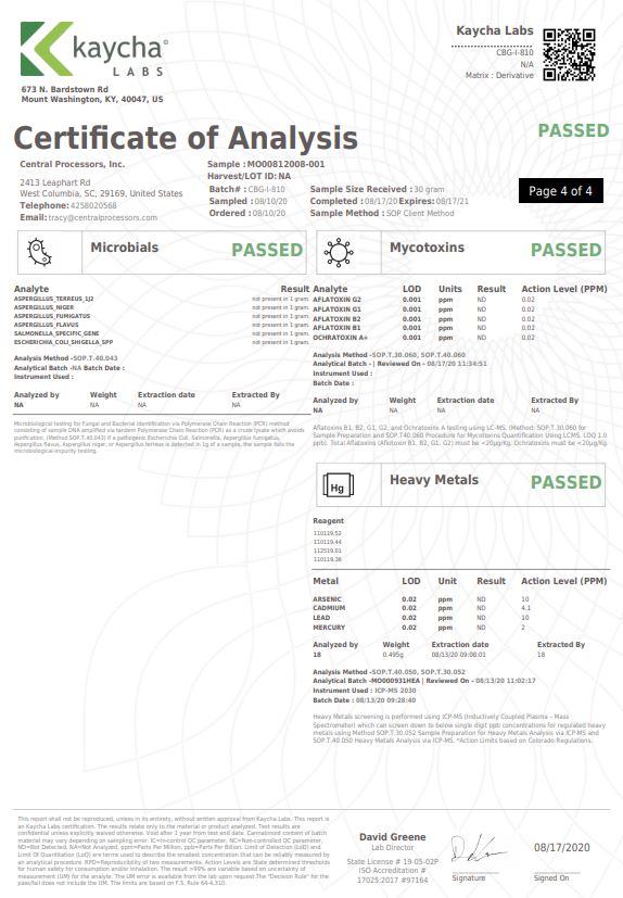 97% American Bulk CBG Isolate Wholesale UK
